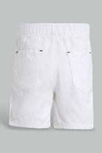 تنزيل الصورة على معرض الصور، Redtag-White-Trouser-Pull-On-Short-Pull-On-Shorts-Infant-Boys-3 to 24 Months