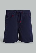 تنزيل الصورة على معرض الصور، Redtag-Navy-Trouser-Pull-On-Short-Pull-On-Shorts-Infant-Boys-3 to 24 Months