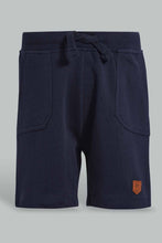 Load image into Gallery viewer, Redtag-Navy-Active-Short-Active-Shorts-Infant-Boys-3 to 24 Months