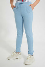 Load image into Gallery viewer, Redtag-Lt-Blue-Basic-Track-Pant-Joggers-Senior-Girls-9 to 14 Years