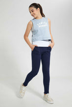 Load image into Gallery viewer, Redtag-Navy-Basic-Track-Pant-Joggers-Senior-Girls-9 to 14 Years