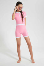 Load image into Gallery viewer, Redtag-Pink-Swimsuit-Category:Swimwear,-Colour:Pink,-Filter:Senior-Girls-(9-to-14-Yrs),-GSR-Swimwear,-New-In,-New-In-GSR,-Non-Sale,-S22D,-Section:Kidswear-Senior-Girls-9 to 14 Years