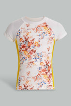 Load image into Gallery viewer, Redtag-White-Floral-Set-Swimwear-Category:Swimwear,-Colour:Assorted,-Filter:Senior-Girls-(9-to-14-Yrs),-GSR-Swimwear,-New-In,-New-In-GSR,-Non-Sale,-S22D,-Section:Kidswear-Senior-Girls-