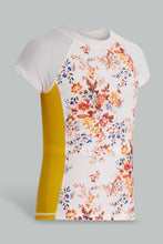 Load image into Gallery viewer, Redtag-White-Floral-Set-Swimwear-Category:Swimwear,-Colour:Assorted,-Filter:Senior-Girls-(9-to-14-Yrs),-GSR-Swimwear,-New-In,-New-In-GSR,-Non-Sale,-S22D,-Section:Kidswear-Senior-Girls-