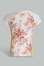 Load image into Gallery viewer, Redtag-White-Floral-Set-Swimwear-Category:Swimwear,-Colour:Assorted,-Filter:Senior-Girls-(9-to-14-Yrs),-GSR-Swimwear,-New-In,-New-In-GSR,-Non-Sale,-S22D,-Section:Kidswear-Senior-Girls-