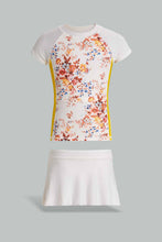 Load image into Gallery viewer, Redtag-White-Floral-Set-Swimwear-Category:Swimwear,-Colour:Assorted,-Filter:Senior-Girls-(9-to-14-Yrs),-GSR-Swimwear,-New-In,-New-In-GSR,-Non-Sale,-S22D,-Section:Kidswear-Senior-Girls-