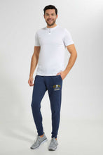 Load image into Gallery viewer, Redtag-Indigo-Jog-Pant-With-Placement-Print-Joggers-Men's-