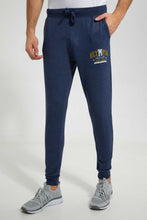 Load image into Gallery viewer, Redtag-Indigo-Jog-Pant-With-Placement-Print-Joggers-Men's-
