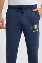 Load image into Gallery viewer, Redtag-Indigo-Jog-Pant-With-Placement-Print-Joggers-Men's-
