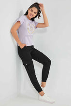 Load image into Gallery viewer, Redtag-Black-Utility-Jogger-Pants-Jogger-Fit-Women's-