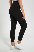 Load image into Gallery viewer, Redtag-Black-Utility-Jogger-Pants-Jogger-Fit-Women's-