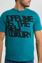 Load image into Gallery viewer, Redtag-Green-Graphic-T-Shirt-Graphic-T-Shirts-Men's-