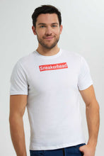 Load image into Gallery viewer, Redtag-White-Graphic-T-Shirt-Graphic-T-Shirts-Men's-