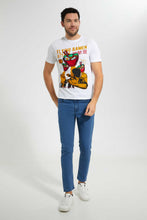 Load image into Gallery viewer, Redtag-White-Graphic-T-Shirt-Graphic-T-Shirts-Men's-
