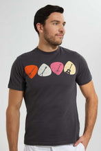 Load image into Gallery viewer, Redtag-Grey-Graphic-T-Shirt-Graphic-T-Shirts-Men's-