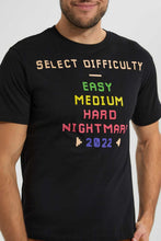 Load image into Gallery viewer, Redtag-Black-Graphic-T-Shirt-Graphic-T-Shirts-Men's-
