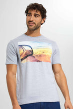 تنزيل الصورة على معرض الصور، Redtag-Grey-Graphic-T-Shirt-Category:T-Shirts,-Colour:Grey,-Filter:Men's-Clothing,-Men-T-Shirts,-New-In,-New-In-Men-APL,-Non-Sale,-RMD-add,-S22C,-Section:Men,-TBL-Men's-