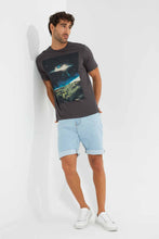 تنزيل الصورة على معرض الصور، Redtag-Grey-Graphic-T-Shirt-Category:T-Shirts,-Colour:Dark-Grey,-Filter:Men's-Clothing,-Men-T-Shirts,-New-In,-New-In-Men-APL,-Non-Sale,-RMD-add,-S22C,-Section:Men,-TBL-Men's-