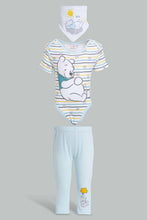 Load image into Gallery viewer, Redtag-Yellow-Winnie-The-Pooh-3-Pieces-Hanging-Gift-Set-Gift-Sets-Baby-0 to 12 Months