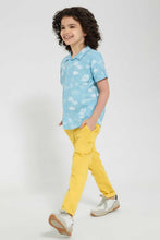 Load image into Gallery viewer, Redtag-Yellow-Pullon-Trouser-With-Waistband-Chino-Trousers-Boys-2 to 8 Years