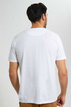 Load image into Gallery viewer, Redtag-White-T-Shirt-With-Chest-Print-Graphic-T-Shirts-Men's-