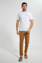 Load image into Gallery viewer, Redtag-White-T-Shirt-With-Chest-Print-Graphic-T-Shirts-Men's-