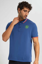 Load image into Gallery viewer, Redtag-Blue-Polo-With-Tipping-Category:Polo-T-Shirts,-Colour:Blue,-Filter:Men's-Clothing,-Men-T-Shirts,-New-In,-New-In-Men-APL,-Non-Sale,-RMD-add,-S22C,-Section:Men,-TBL-Men's-