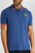 Load image into Gallery viewer, Redtag-Blue-Polo-With-Tipping-Category:Polo-T-Shirts,-Colour:Blue,-Filter:Men's-Clothing,-Men-T-Shirts,-New-In,-New-In-Men-APL,-Non-Sale,-RMD-add,-S22C,-Section:Men,-TBL-Men's-