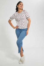 Load image into Gallery viewer, Redtag-Assorted-Pleated-Sleeve-Top-With-Gold-Button-Details-On-Shoulder-Blouses-Women's-