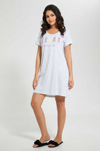 تنزيل الصورة على معرض الصور، Redtag-Pink/Mint-Printed-NighT-Shirt-(2-Pack)-Nightshirts-Women's-