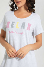 تنزيل الصورة على معرض الصور، Redtag-Pink/Mint-Printed-NighT-Shirt-(2-Pack)-Nightshirts-Women's-