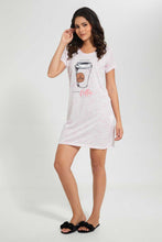 تنزيل الصورة على معرض الصور، Redtag-Pink/Mint-Printed-NighT-Shirt-(2-Pack)-Nightshirts-Women's-