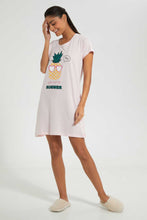 تنزيل الصورة على معرض الصور، Redtag-Yellow/Pink-Printed-NighT-Shirt-(2-Pack)-Nightshirts-Women's-