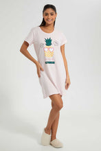 تنزيل الصورة على معرض الصور، Redtag-Yellow/Pink-Printed-NighT-Shirt-(2-Pack)-Nightshirts-Women's-