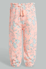 Load image into Gallery viewer, Redtag-Coral-Multi-Colour-Printed-Harem-Harem-Pants-Infant-Girls-3 to 24 Months