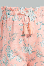 Load image into Gallery viewer, Redtag-Coral-Multi-Colour-Printed-Harem-Harem-Pants-Infant-Girls-3 to 24 Months