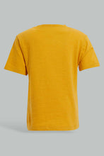 تنزيل الصورة على معرض الصور، Redtag-Mustard-Panda-Tshirt-With-Conrast-Cut-And-Sew-Graphic-T-Shirts-Infant-Boys-3 to 24 Months