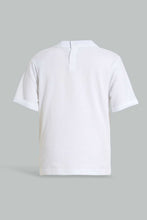تنزيل الصورة على معرض الصور، Redtag-White-Chinlle-Patch-Tshirt-Graphic-T-Shirts-Infant-Boys-3 to 24 Months