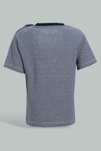 تنزيل الصورة على معرض الصور، Redtag-Navy-Giraffe-Striped-Tshirt-Striped-T-Shirts-Infant-Boys-3 to 24 Months