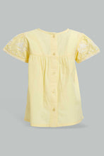 Load image into Gallery viewer, Redtag-Yellow-Embroidered-Blouse-Blouses-Infant-Girls-3 to 24 Months