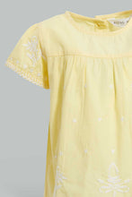 Load image into Gallery viewer, Redtag-Yellow-Embroidered-Blouse-Blouses-Infant-Girls-3 to 24 Months
