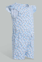 Load image into Gallery viewer, Redtag-Blue-Printed-Jumpsuit-Jumpsuits-Infant-Girls-3 to 24 Months