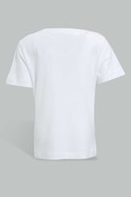 Load image into Gallery viewer, Redtag-White-Tshirt-With-Truck--Patch-Embellished-Infant-Boys-3 to 24 Months