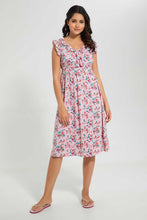 Load image into Gallery viewer, Redtag-Pink-Floral-Printed-Nightgown-Nightgowns-Women's-