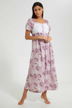 Load image into Gallery viewer, Redtag-Pale-Pink-Floral-Printed-Nightgown-Nightgowns-Women's-