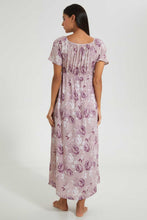 Load image into Gallery viewer, Redtag-Pale-Pink-Floral-Printed-Nightgown-Nightgowns-Women's-