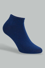 Load image into Gallery viewer, Redtag-Navy/Pale-Pink/Grey-Plain-Ankle-Socks-(3-Pack)-Category:Tops,-Colour:Ivory,-Filter:Women's-Clothing,-New-In,-New-In-Women,-Non-Sale,-S22D,-Section:Women,-Women-Tops-Women's-