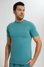 Load image into Gallery viewer, Redtag-Teal-Pyjama-Sets-Pyjama-Sets-Men's-