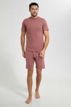 Load image into Gallery viewer, Redtag-Burgandy-Pyjama-Sets-Pyjama-Sets-Men's-