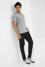 Load image into Gallery viewer, Redtag-Grey-Henley-T-Shirt-Plain-Men's-